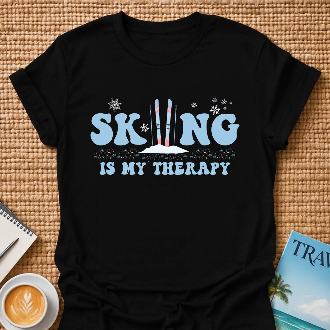 Skiing Therapy T-shirt