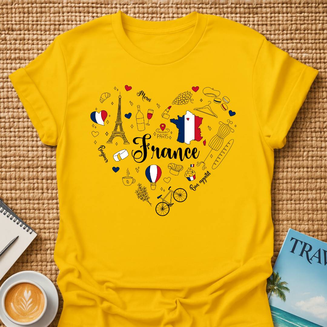 France In Heart T-shirt