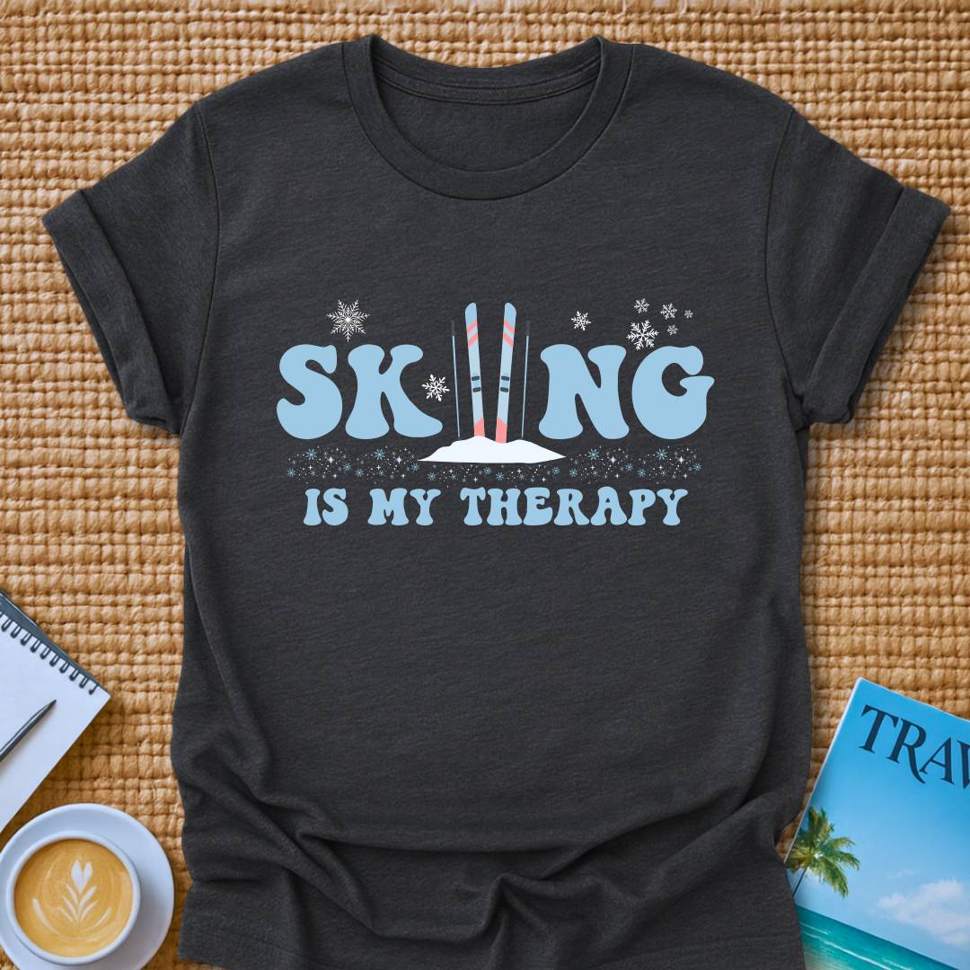 Skiing Therapy T-shirt