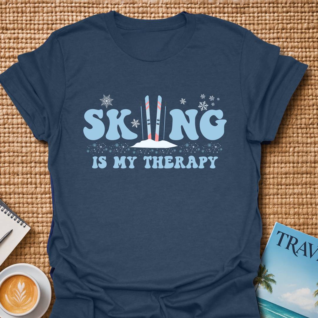 Skiing Therapy T-shirt