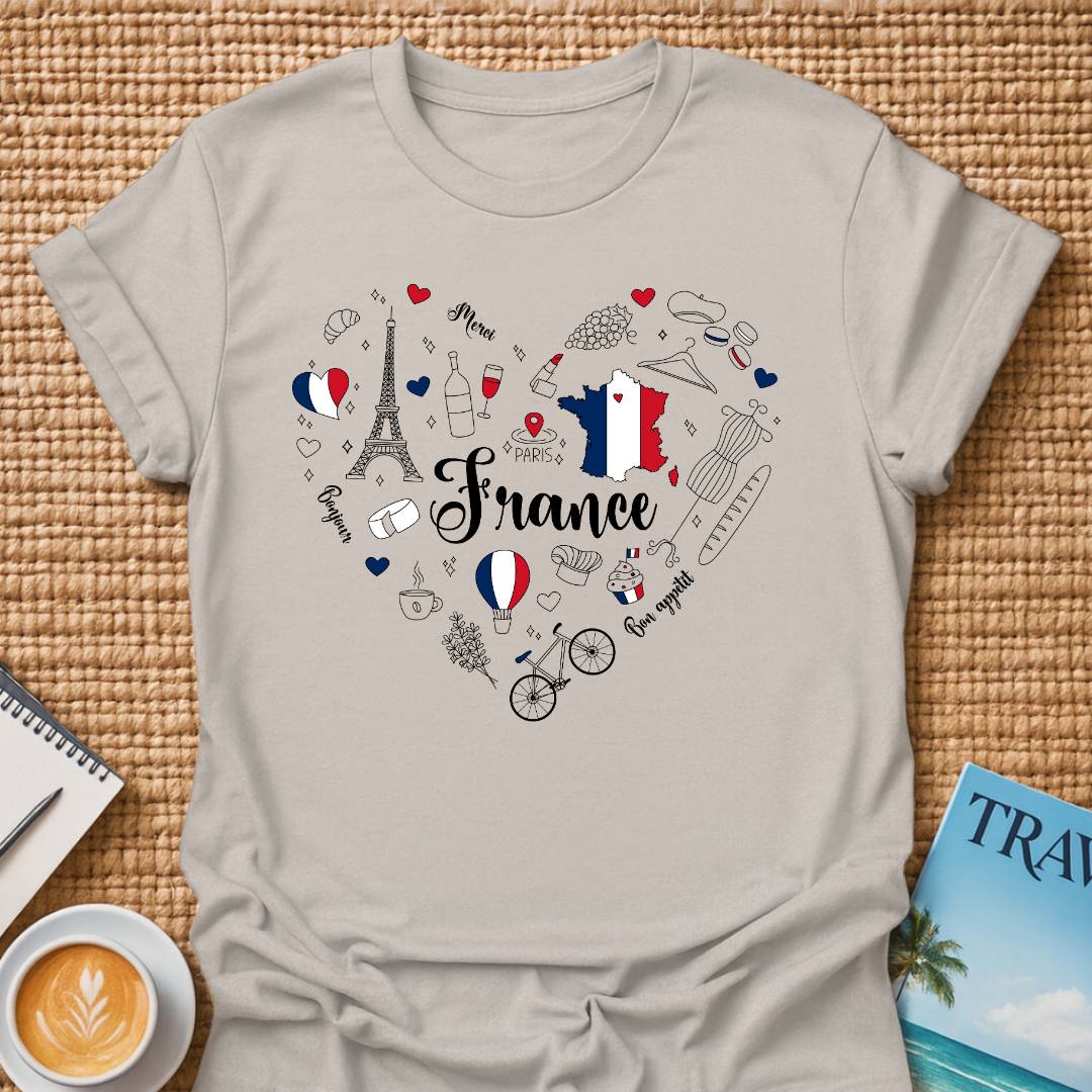 France In Heart T-shirt