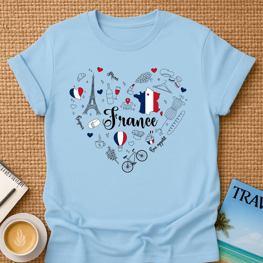 France In Heart T-shirt