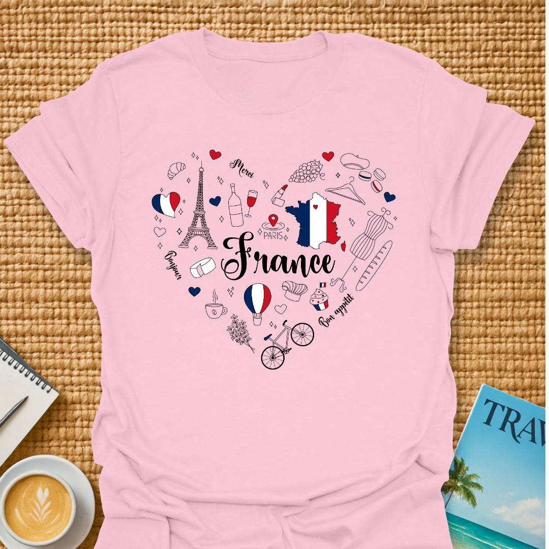 France In Heart T-shirt
