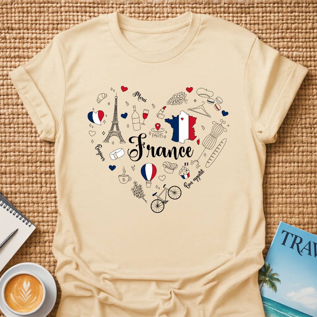 France In Heart T-shirt