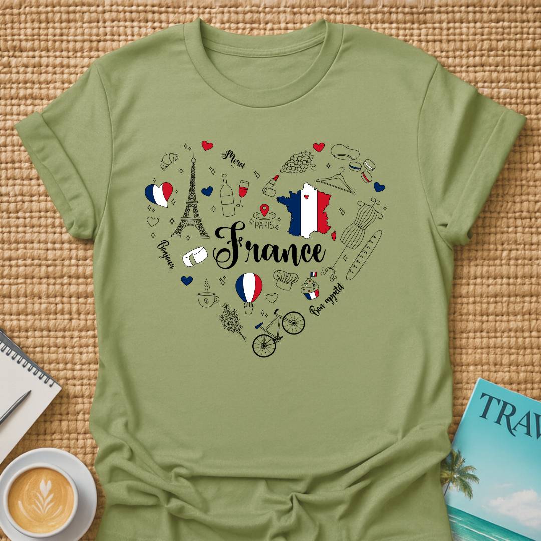 France In Heart T-shirt