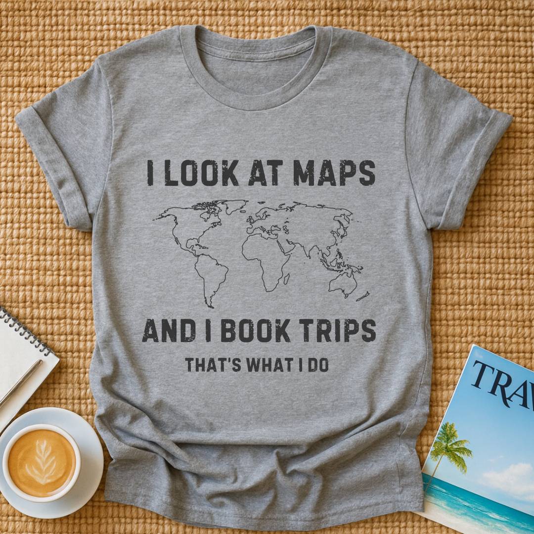 Maps and Trips T-shirt