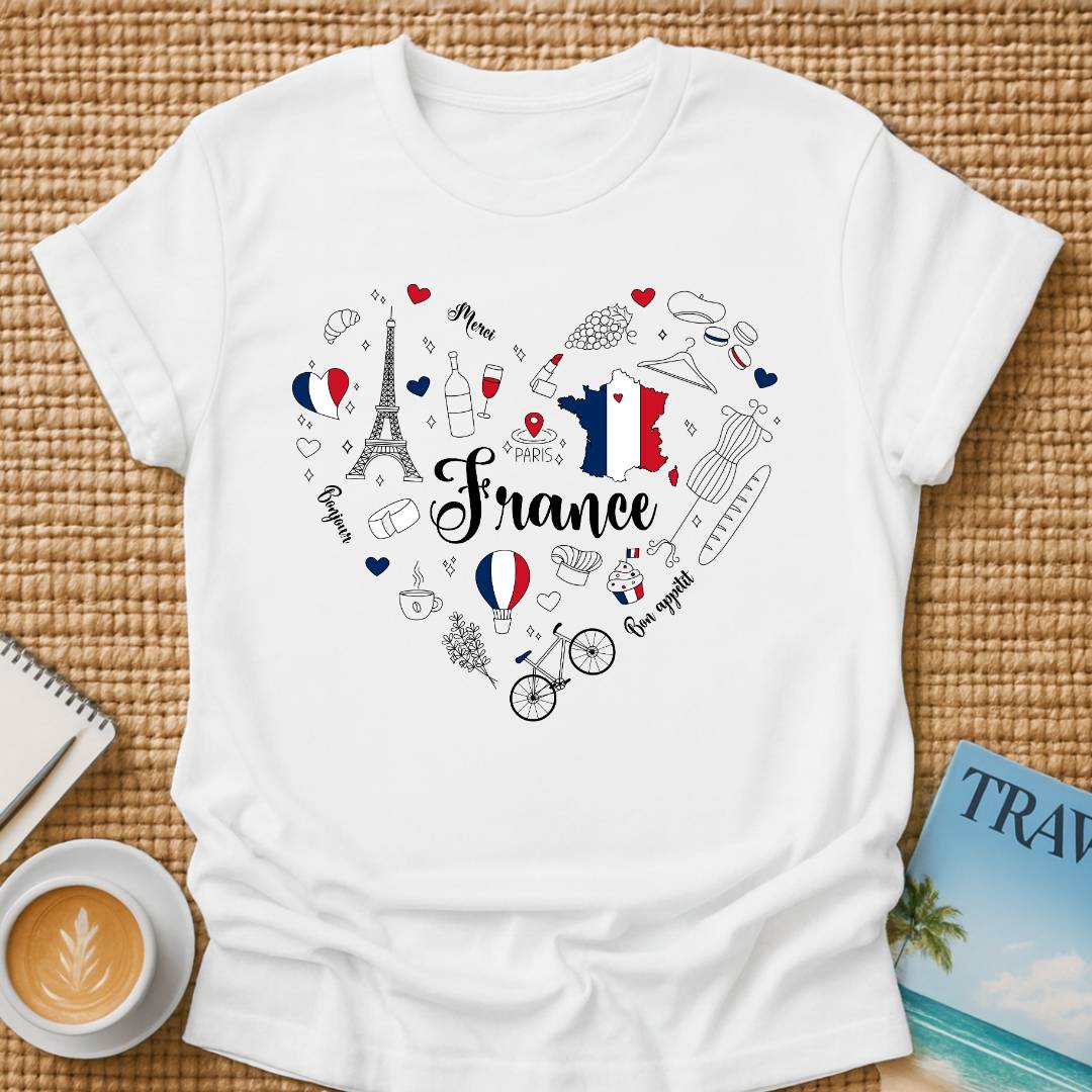 France In Heart T-shirt