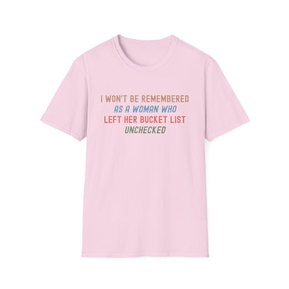 Bucket List T-shirt