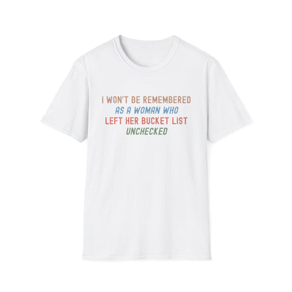 Bucket List T-shirt