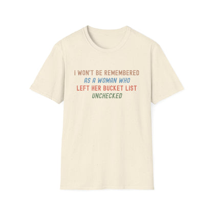 Bucket List T-shirt