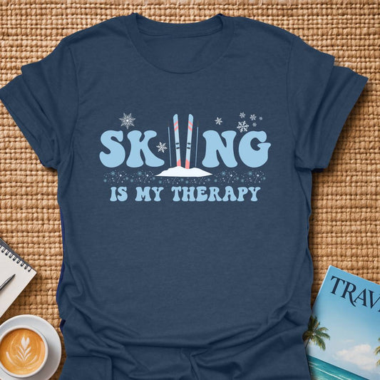 Skiing Therapy T-shirt