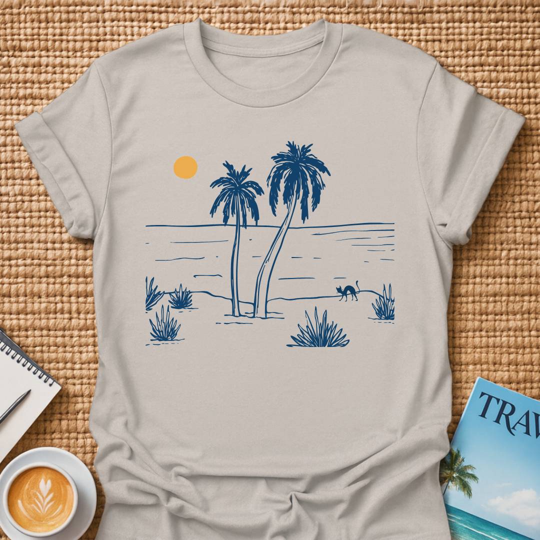 A Cat On The Beach T-shirt
