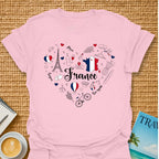 France In Heart T-shirt