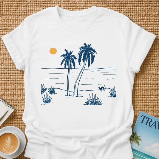A Cat On The Beach T-shirt