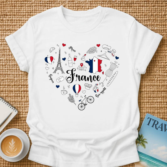 France In Heart T-shirt
